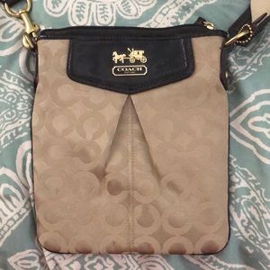 Coach Swingpack Madison Signature Pleated X-body Handbag